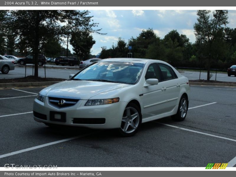 White Diamond Pearl / Parchment 2004 Acura TL 3.2