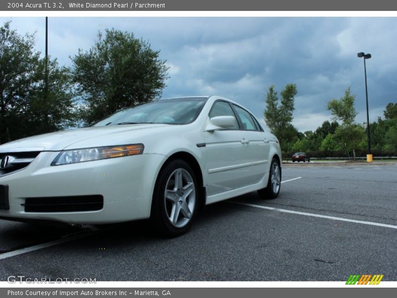 White Diamond Pearl / Parchment 2004 Acura TL 3.2