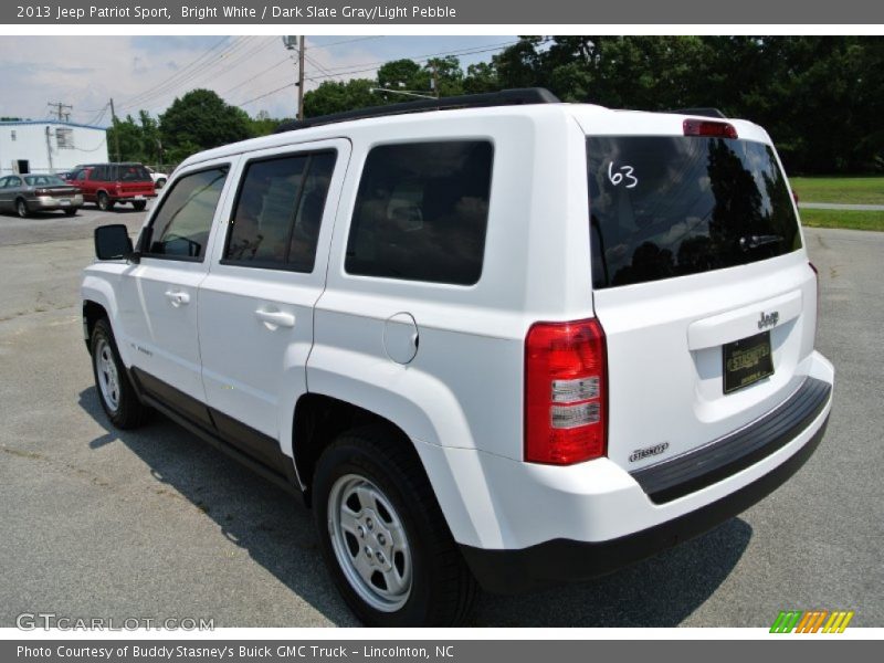 Bright White / Dark Slate Gray/Light Pebble 2013 Jeep Patriot Sport
