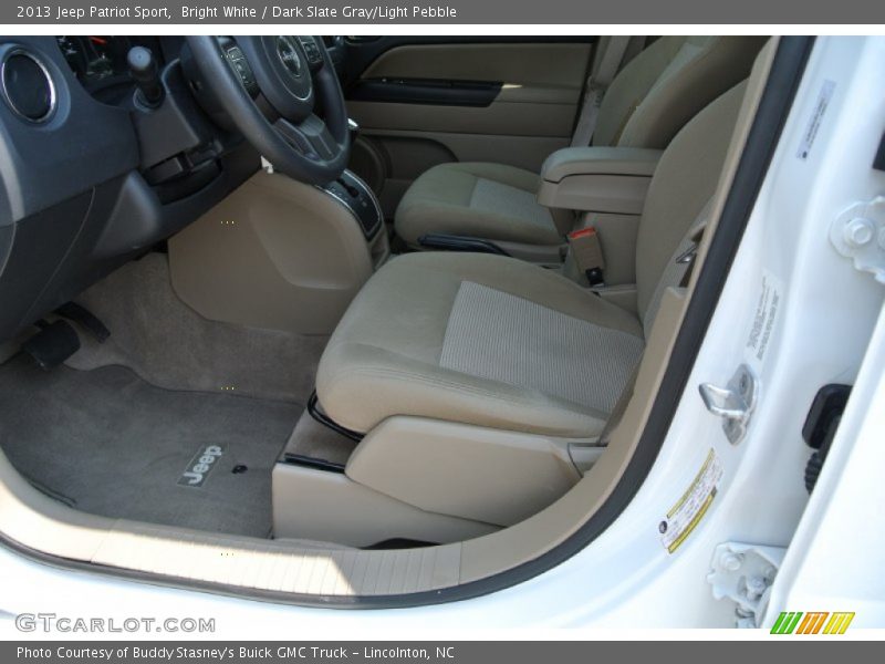 Bright White / Dark Slate Gray/Light Pebble 2013 Jeep Patriot Sport