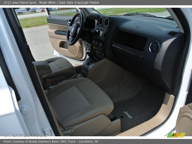 Bright White / Dark Slate Gray/Light Pebble 2013 Jeep Patriot Sport