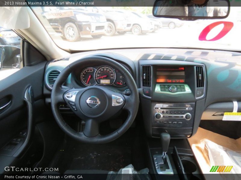 Pearl White / Charcoal 2013 Nissan Maxima 3.5 S
