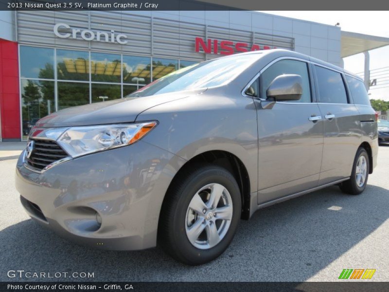 Platinum Graphite / Gray 2013 Nissan Quest 3.5 SV