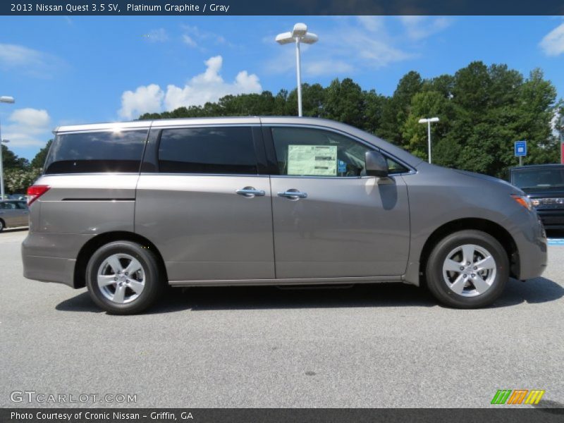 Platinum Graphite / Gray 2013 Nissan Quest 3.5 SV