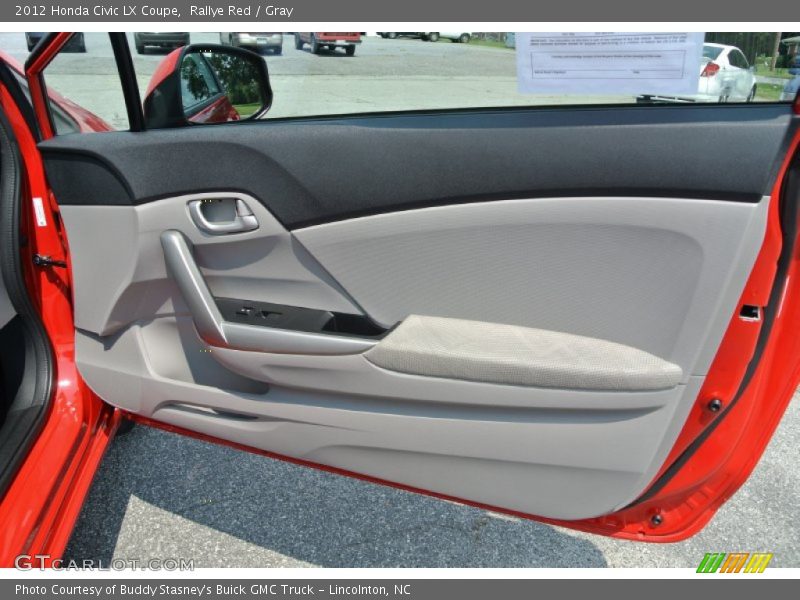 Rallye Red / Gray 2012 Honda Civic LX Coupe