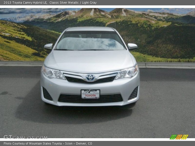 Classic Silver Metallic / Light Gray 2013 Toyota Camry Hybrid LE