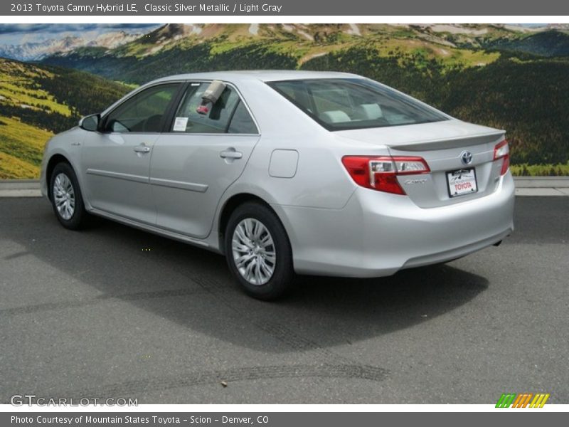 Classic Silver Metallic / Light Gray 2013 Toyota Camry Hybrid LE