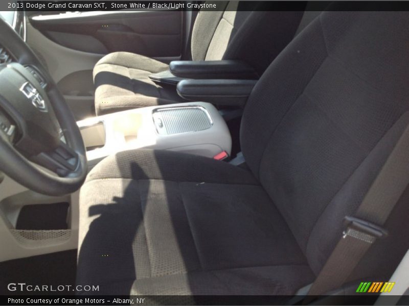 Stone White / Black/Light Graystone 2013 Dodge Grand Caravan SXT