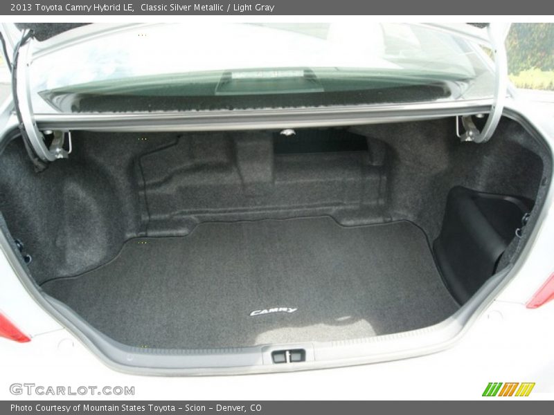 Classic Silver Metallic / Light Gray 2013 Toyota Camry Hybrid LE