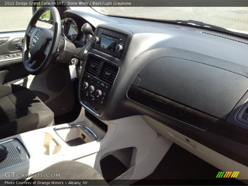 Stone White / Black/Light Graystone 2013 Dodge Grand Caravan SXT