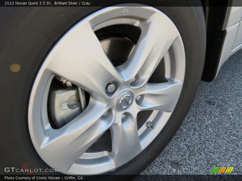 Brilliant Silver / Gray 2013 Nissan Quest 3.5 SV