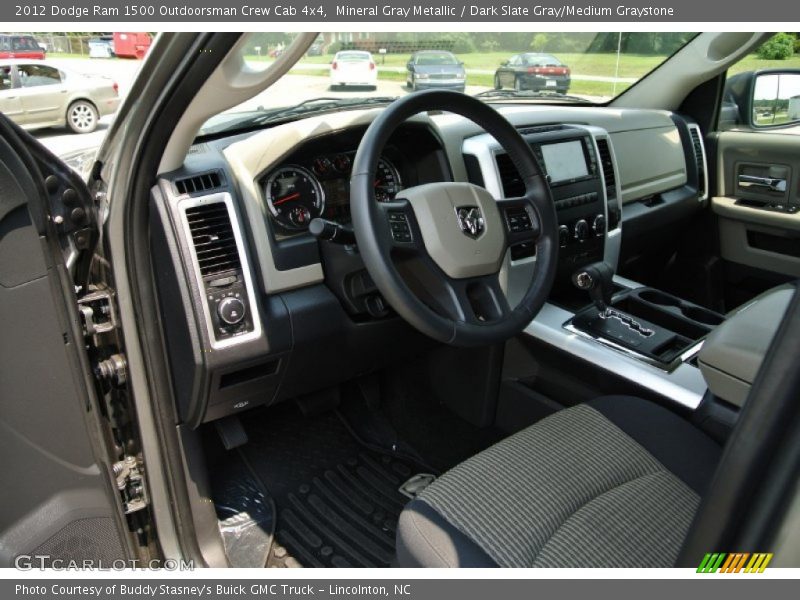 Mineral Gray Metallic / Dark Slate Gray/Medium Graystone 2012 Dodge Ram 1500 Outdoorsman Crew Cab 4x4