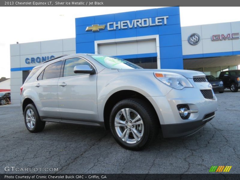 Silver Ice Metallic / Jet Black 2013 Chevrolet Equinox LT