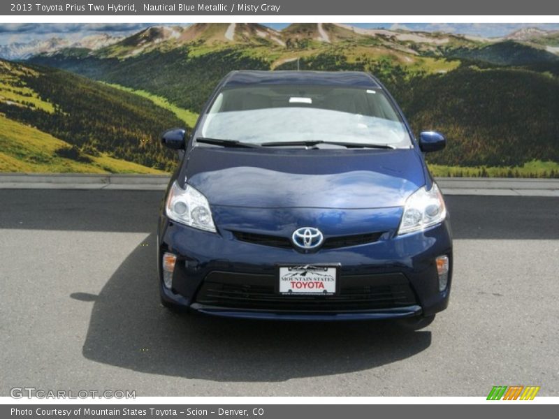 Nautical Blue Metallic / Misty Gray 2013 Toyota Prius Two Hybrid