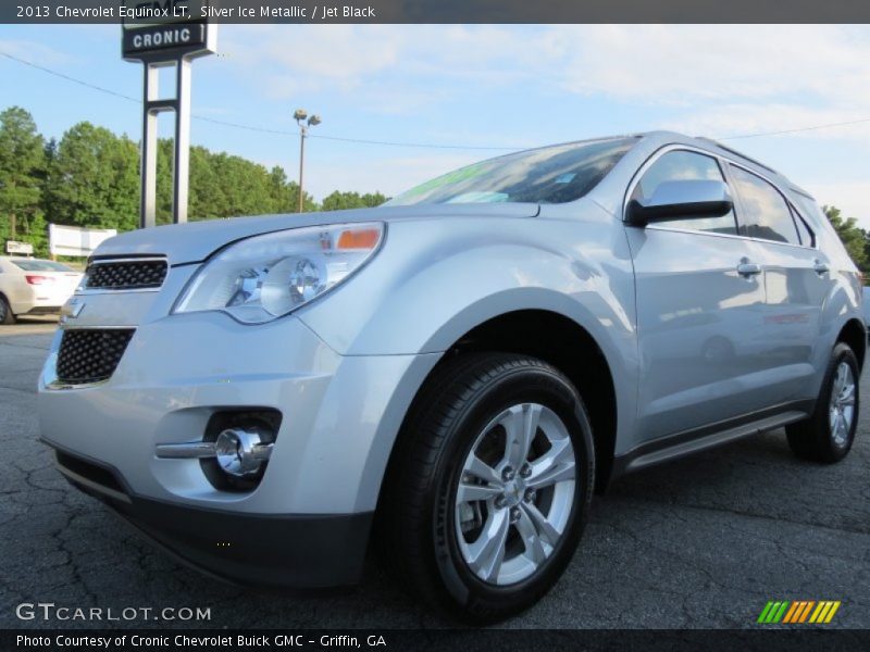 Silver Ice Metallic / Jet Black 2013 Chevrolet Equinox LT
