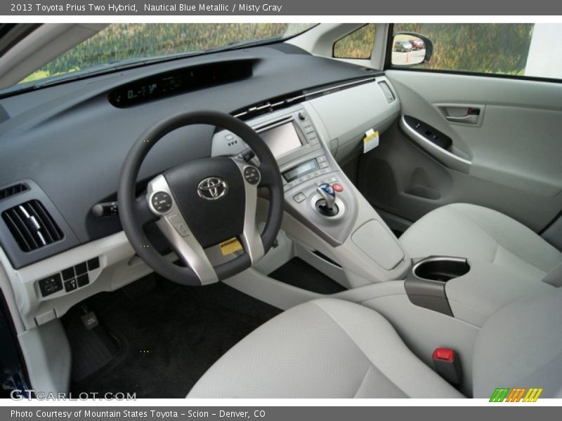 Nautical Blue Metallic / Misty Gray 2013 Toyota Prius Two Hybrid