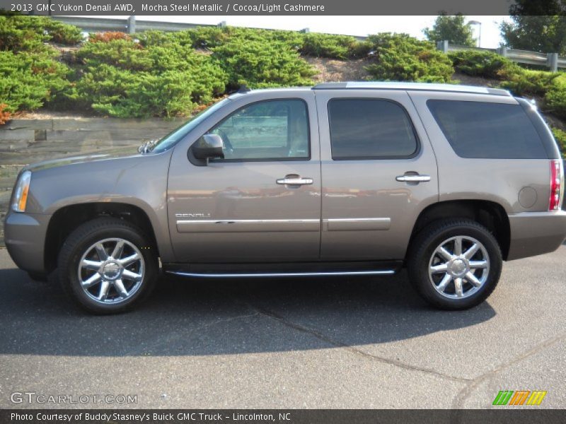 Mocha Steel Metallic / Cocoa/Light Cashmere 2013 GMC Yukon Denali AWD