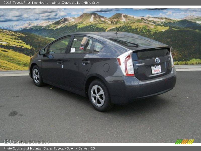 Winter Gray Metallic / Misty Gray 2013 Toyota Prius Two Hybrid