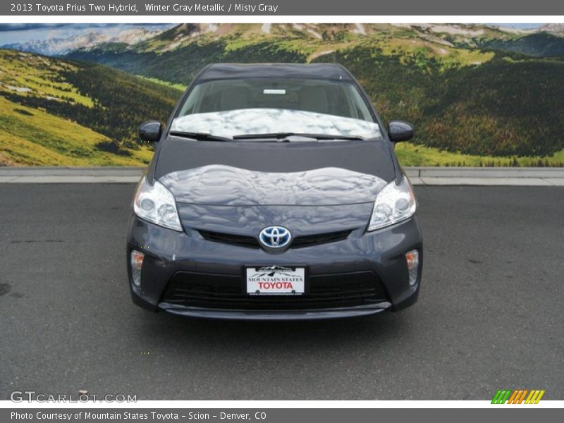 Winter Gray Metallic / Misty Gray 2013 Toyota Prius Two Hybrid