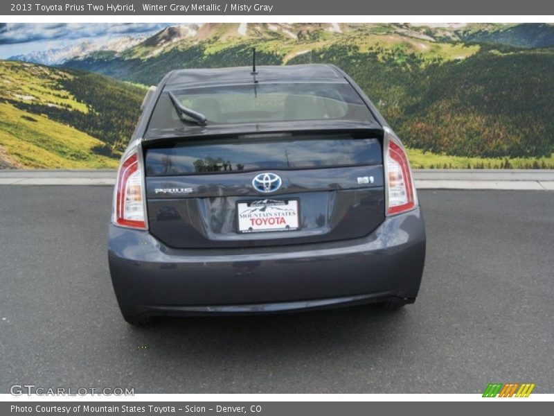 Winter Gray Metallic / Misty Gray 2013 Toyota Prius Two Hybrid