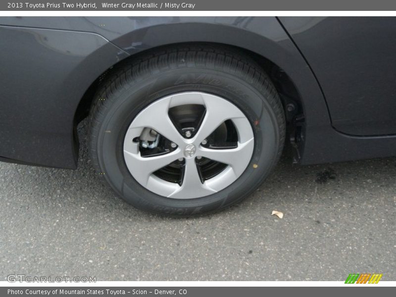 Winter Gray Metallic / Misty Gray 2013 Toyota Prius Two Hybrid