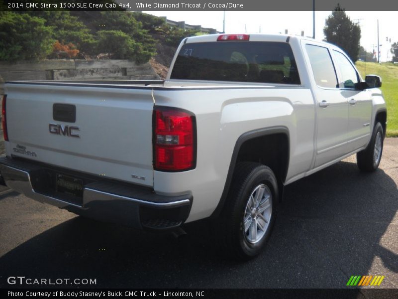 White Diamond Tricoat / Cocoa/Dune 2014 GMC Sierra 1500 SLE Crew Cab 4x4