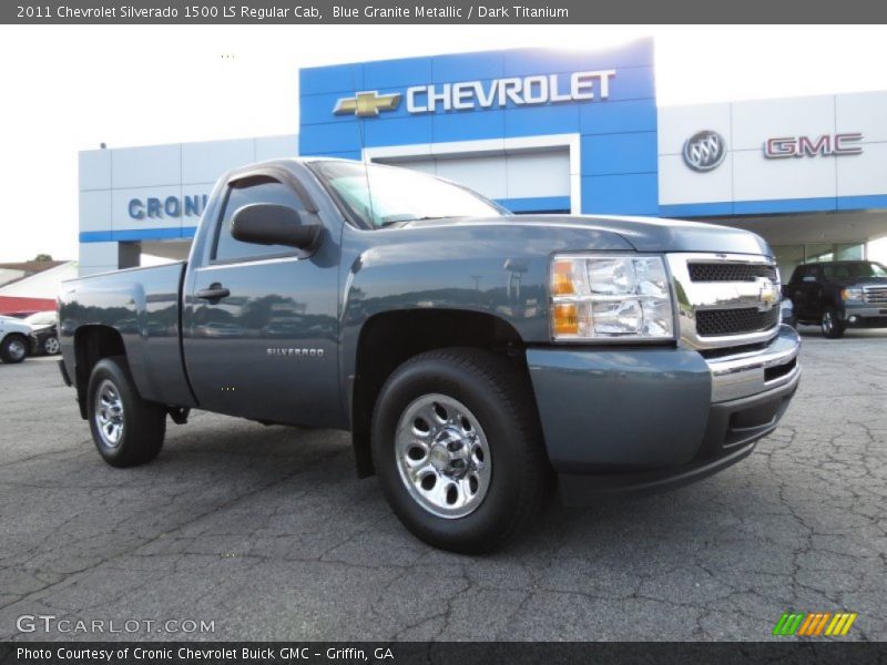 Blue Granite Metallic / Dark Titanium 2011 Chevrolet Silverado 1500 LS Regular Cab