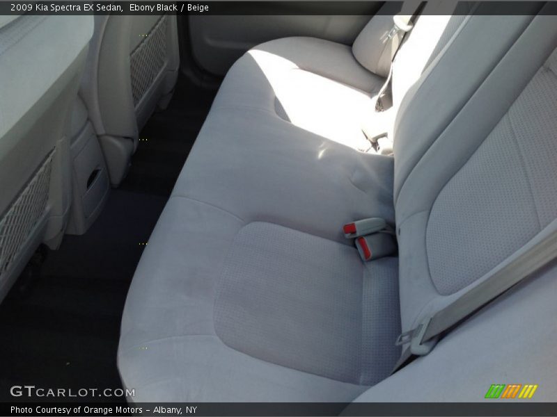 Ebony Black / Beige 2009 Kia Spectra EX Sedan