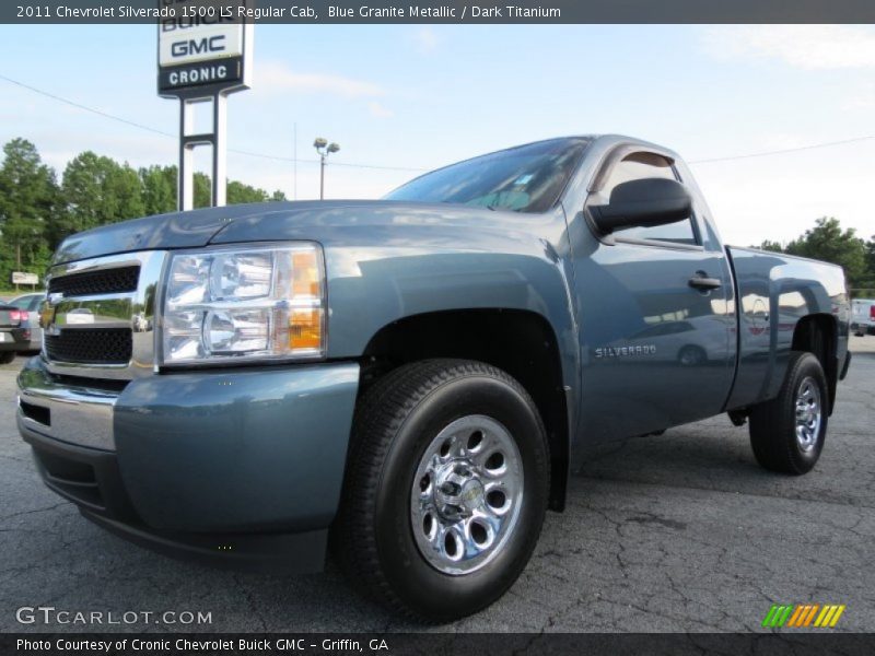 Blue Granite Metallic / Dark Titanium 2011 Chevrolet Silverado 1500 LS Regular Cab