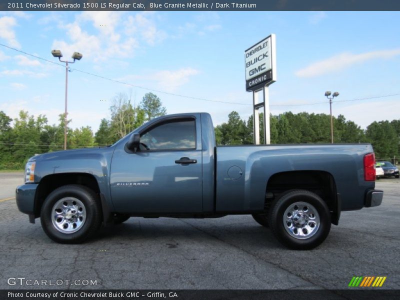 Blue Granite Metallic / Dark Titanium 2011 Chevrolet Silverado 1500 LS Regular Cab