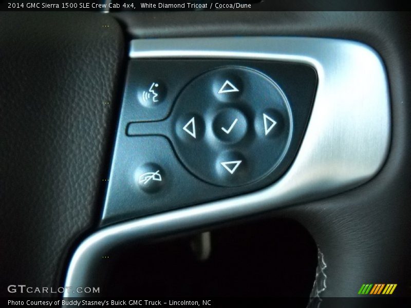 White Diamond Tricoat / Cocoa/Dune 2014 GMC Sierra 1500 SLE Crew Cab 4x4