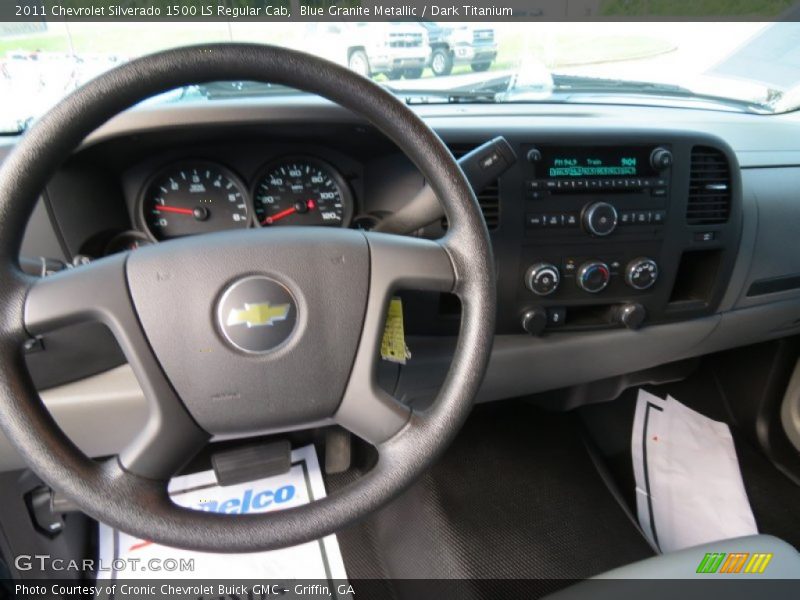 Blue Granite Metallic / Dark Titanium 2011 Chevrolet Silverado 1500 LS Regular Cab