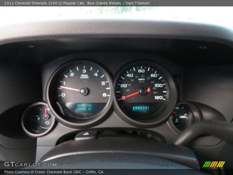 Blue Granite Metallic / Dark Titanium 2011 Chevrolet Silverado 1500 LS Regular Cab