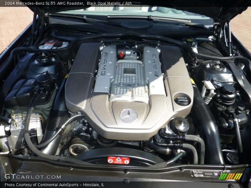 Black Opal Metallic / Ash 2004 Mercedes-Benz SL 55 AMG Roadster