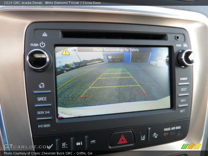 White Diamond Tricoat / Cocoa Dune 2014 GMC Acadia Denali