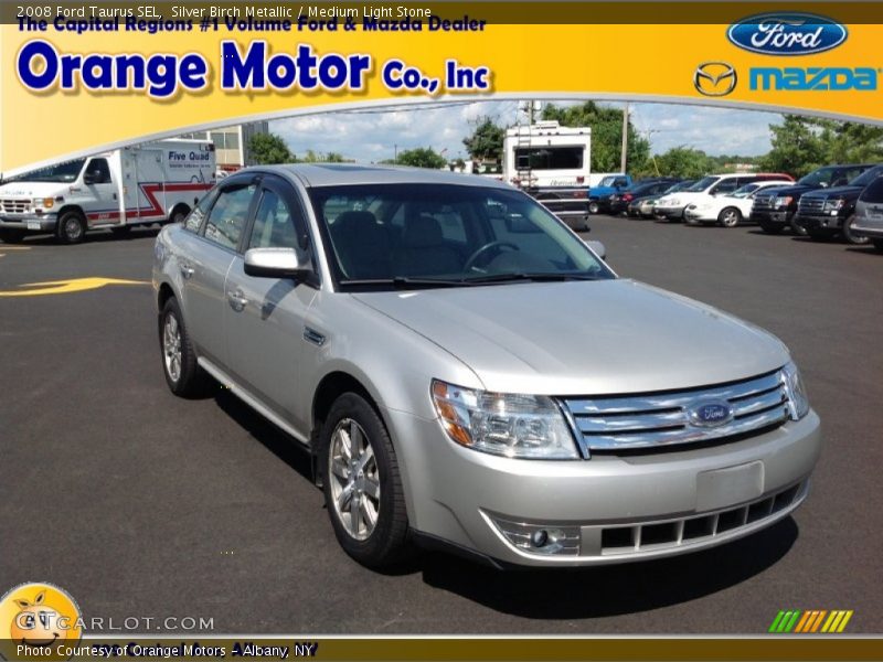 Silver Birch Metallic / Medium Light Stone 2008 Ford Taurus SEL