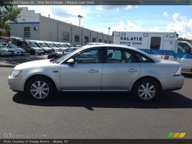 Silver Birch Metallic / Medium Light Stone 2008 Ford Taurus SEL