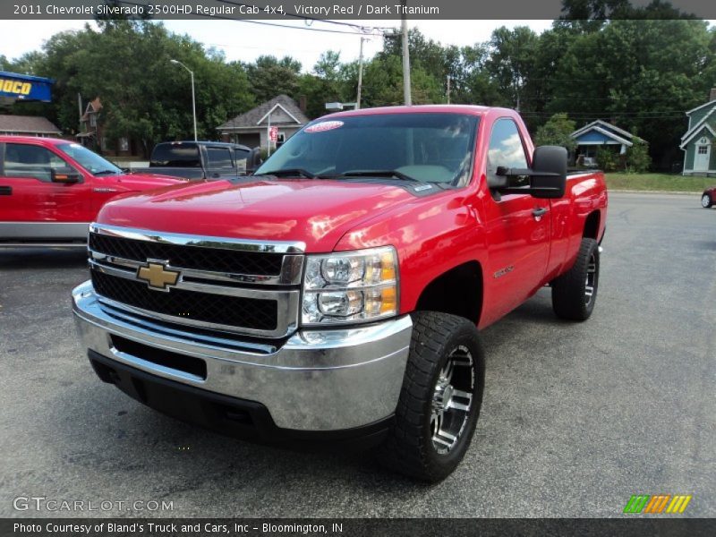 Victory Red / Dark Titanium 2011 Chevrolet Silverado 2500HD Regular Cab 4x4