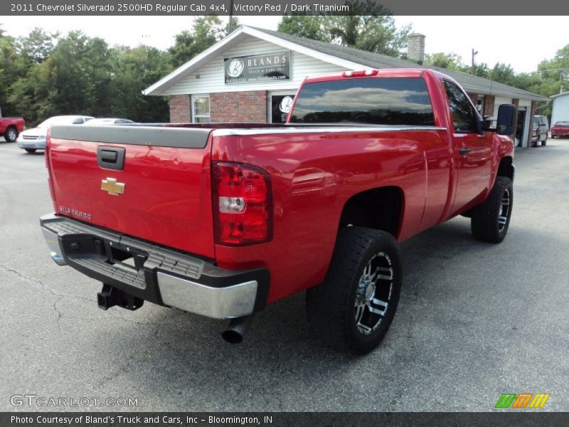 Victory Red / Dark Titanium 2011 Chevrolet Silverado 2500HD Regular Cab 4x4