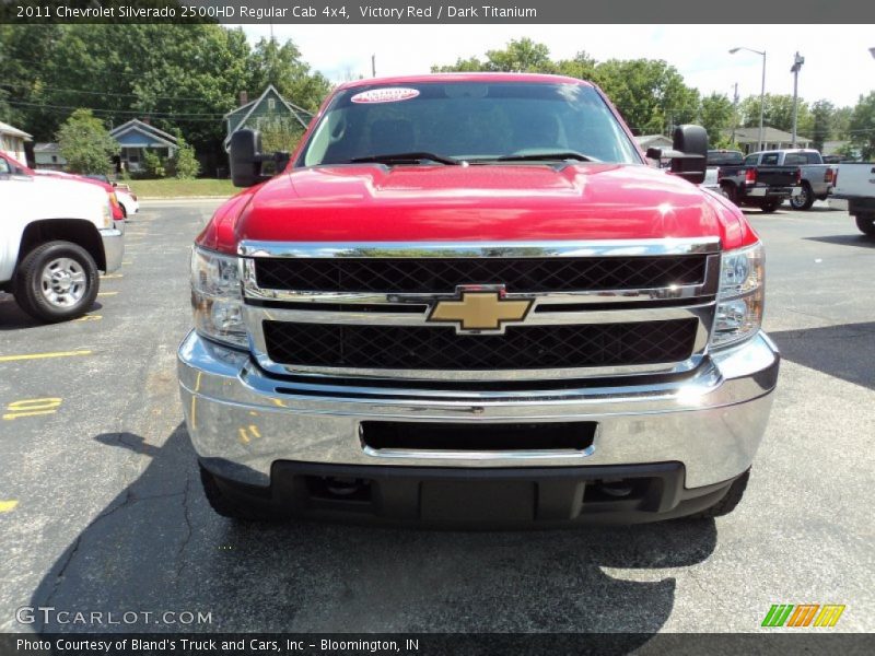 Victory Red / Dark Titanium 2011 Chevrolet Silverado 2500HD Regular Cab 4x4