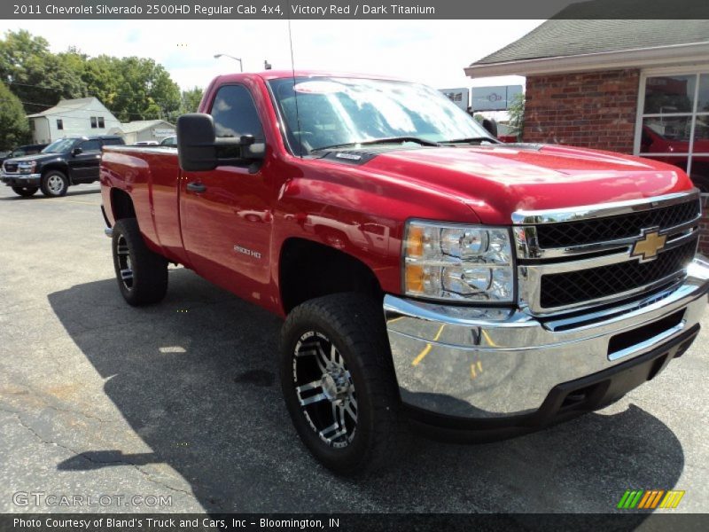 Victory Red / Dark Titanium 2011 Chevrolet Silverado 2500HD Regular Cab 4x4