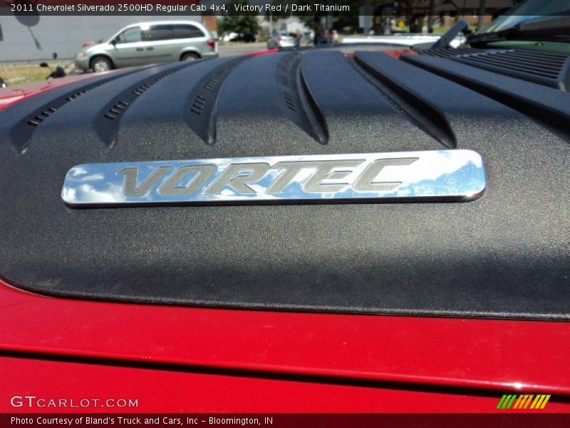 Victory Red / Dark Titanium 2011 Chevrolet Silverado 2500HD Regular Cab 4x4