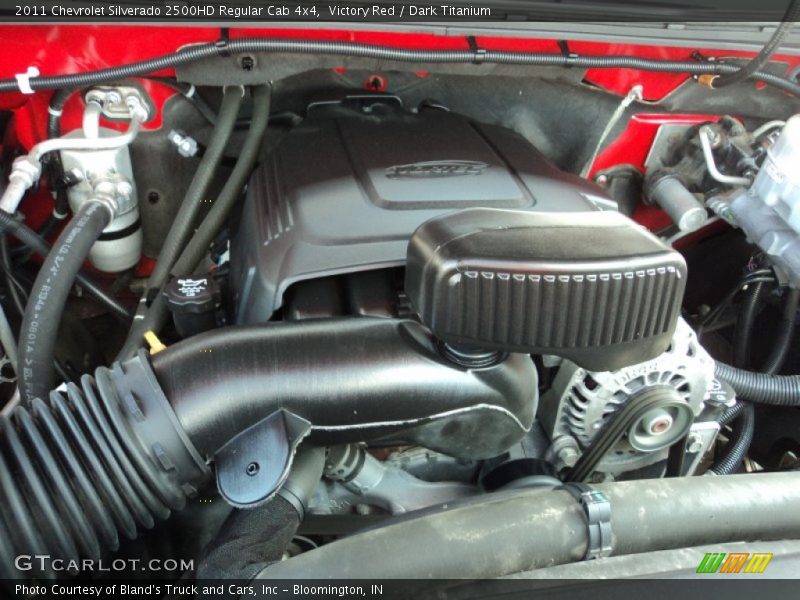 Victory Red / Dark Titanium 2011 Chevrolet Silverado 2500HD Regular Cab 4x4