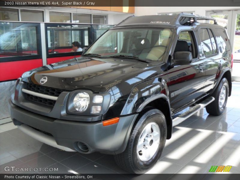 Super Black / Gray 2003 Nissan Xterra XE V6 4x4