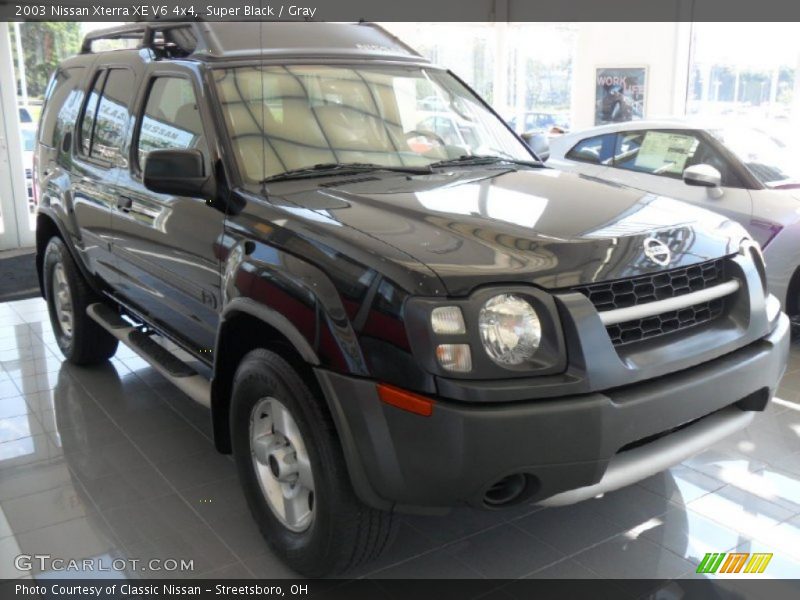 Super Black / Gray 2003 Nissan Xterra XE V6 4x4