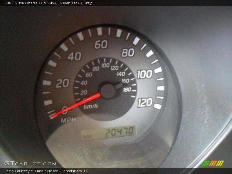 Super Black / Gray 2003 Nissan Xterra XE V6 4x4