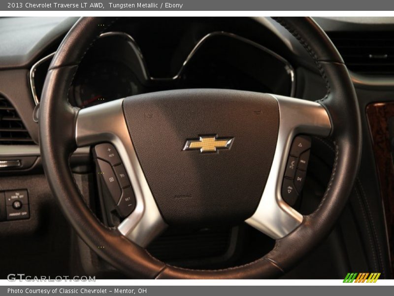 Tungsten Metallic / Ebony 2013 Chevrolet Traverse LT AWD