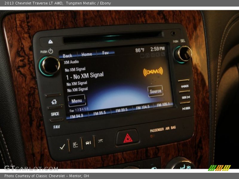 Tungsten Metallic / Ebony 2013 Chevrolet Traverse LT AWD