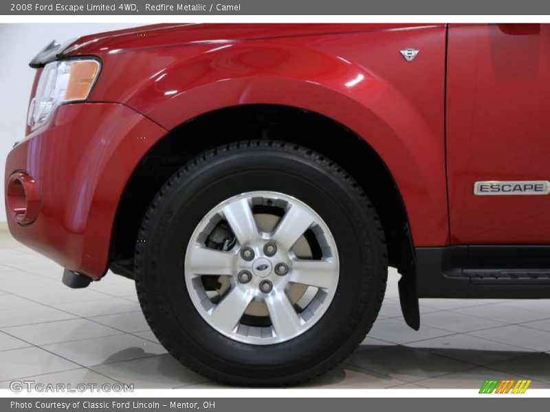 Redfire Metallic / Camel 2008 Ford Escape Limited 4WD