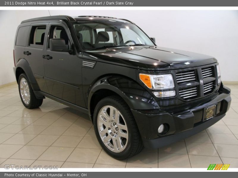 Brilliant Black Crystal Pearl / Dark Slate Gray 2011 Dodge Nitro Heat 4x4